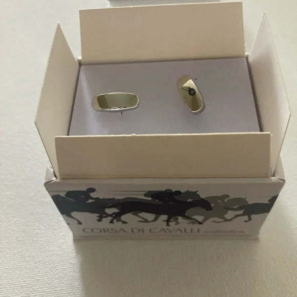 Mens Murano Corsa Di Cavalli Collection Cufflinks Horseshoe - Picture 3 of 7